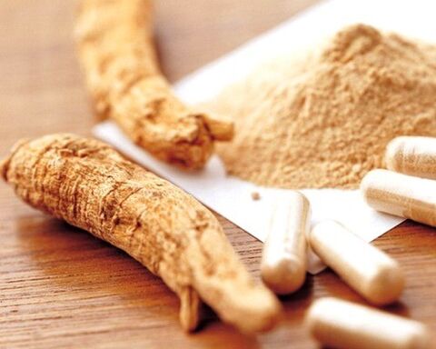 Ginseng erroaren tintura potentzia hobetzeko